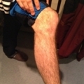 Jordan Walton's leg waxing