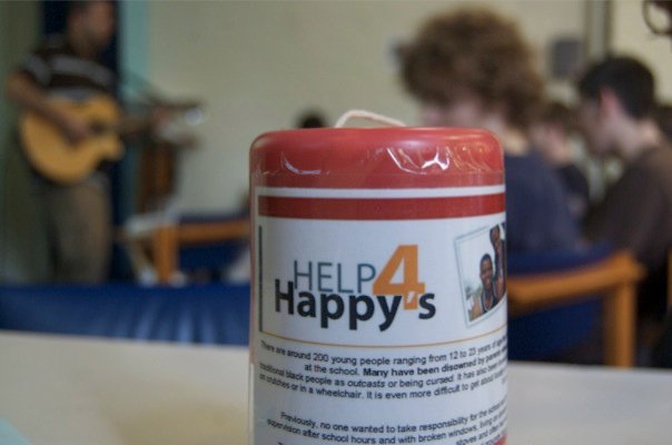 Help4Happys money collection tub